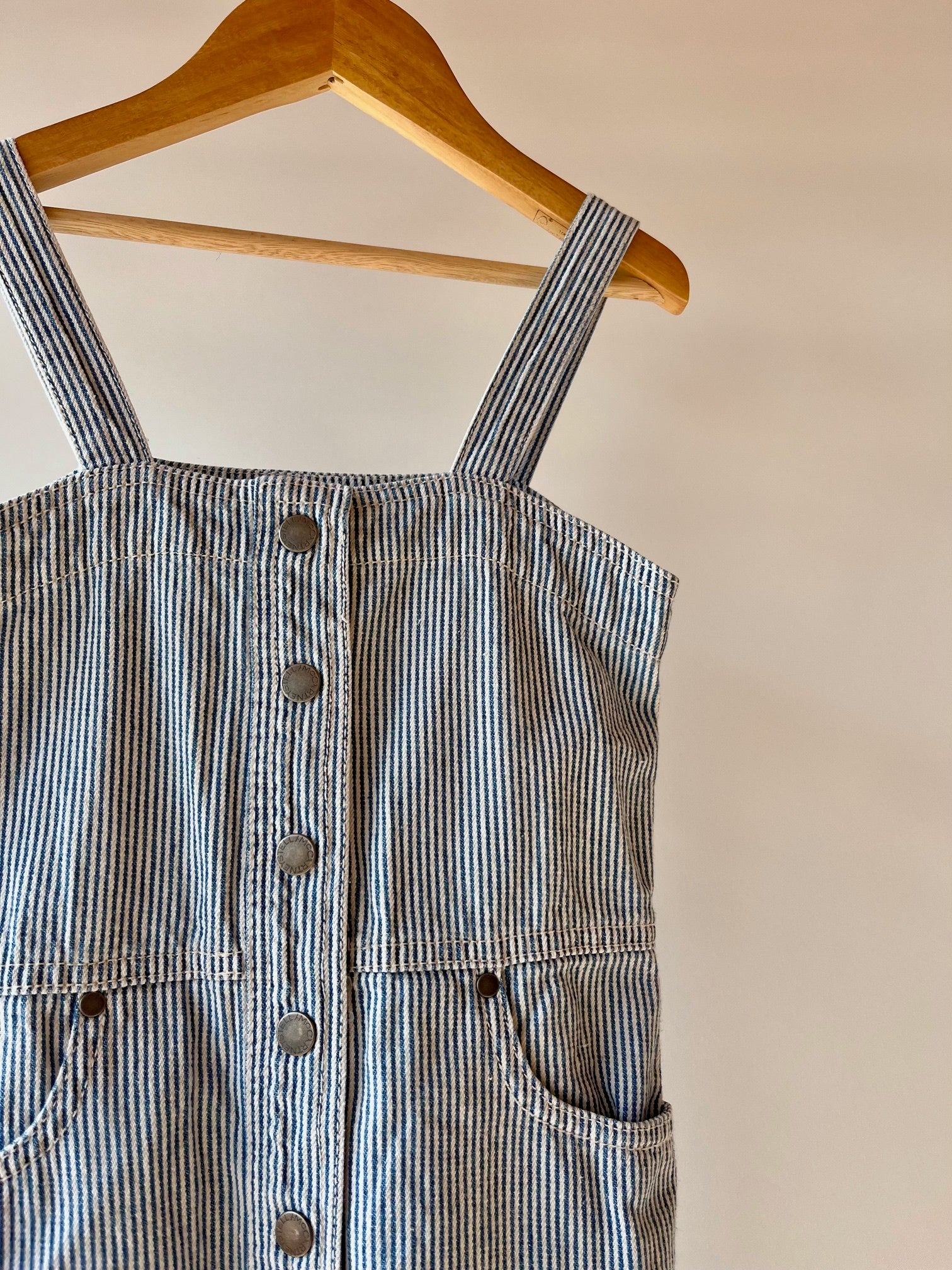 Stella McCartney, Hickory Stripe Denim Sundress, 6 - 7 Years