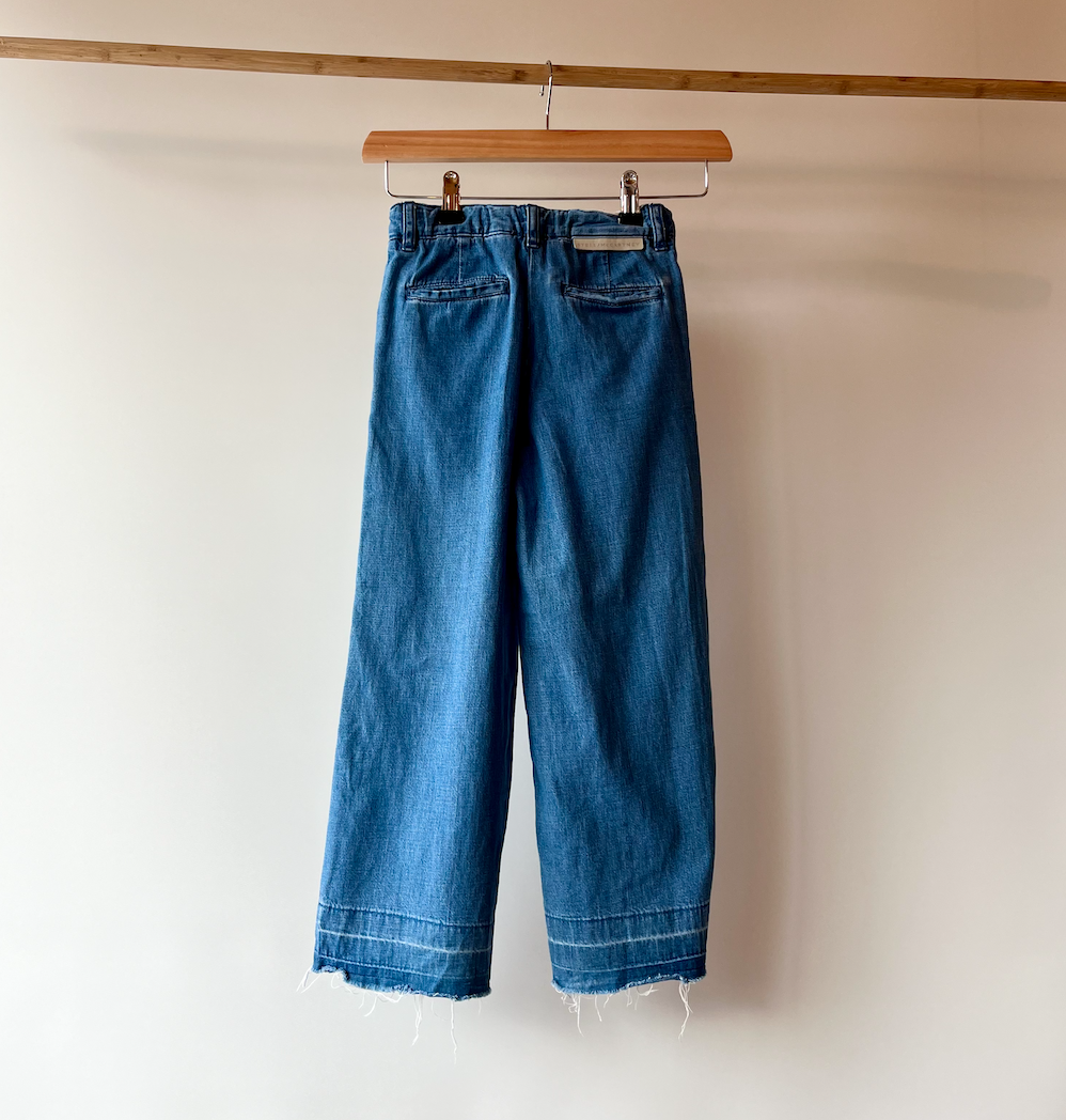 Stella McCartney, Flared Raw Hem Jeans, 6 Years