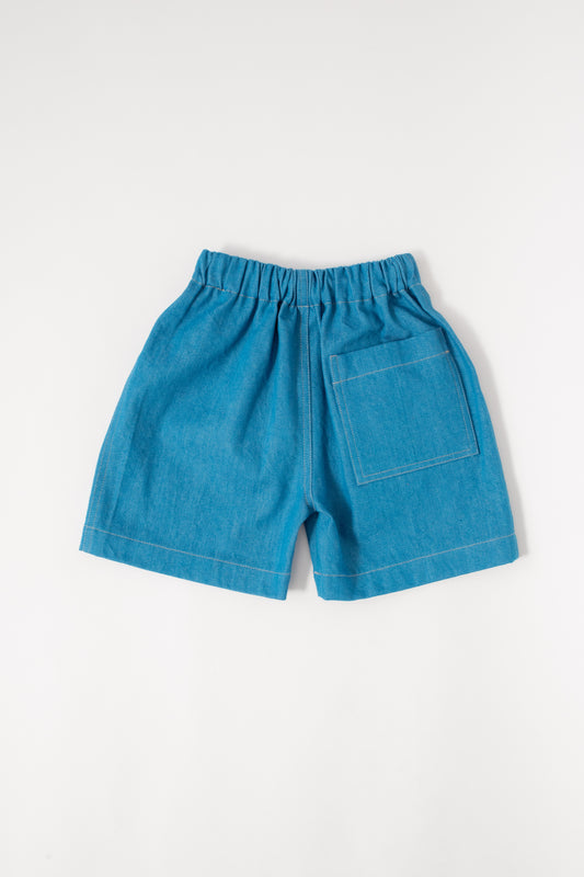 Studio Koter, Blue Denim Kit Shorts