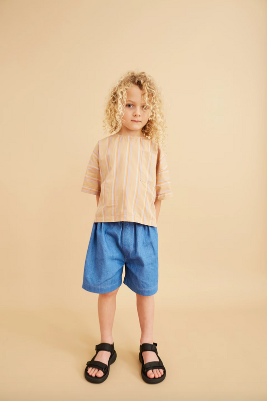 Studio Koter, Blue Denim Kit Shorts