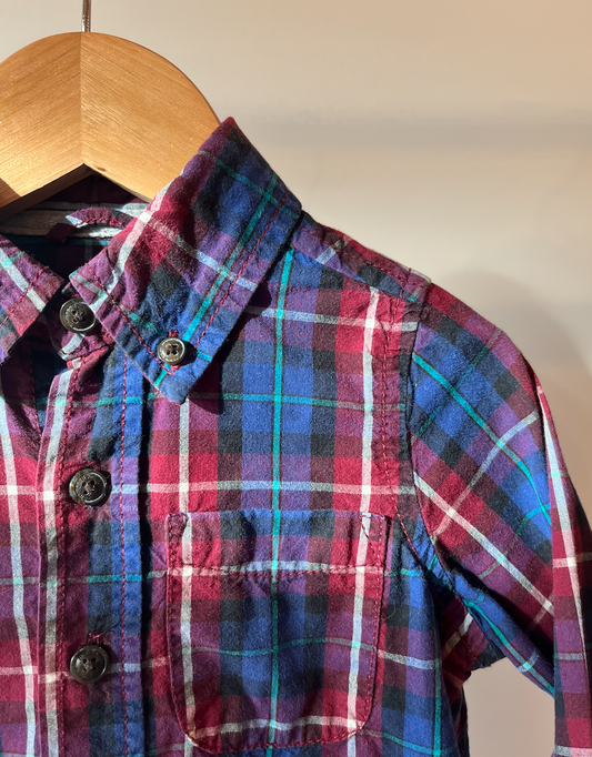 OshKosh, Multi-coloured Plaid Shirt, 2 - 3 Years