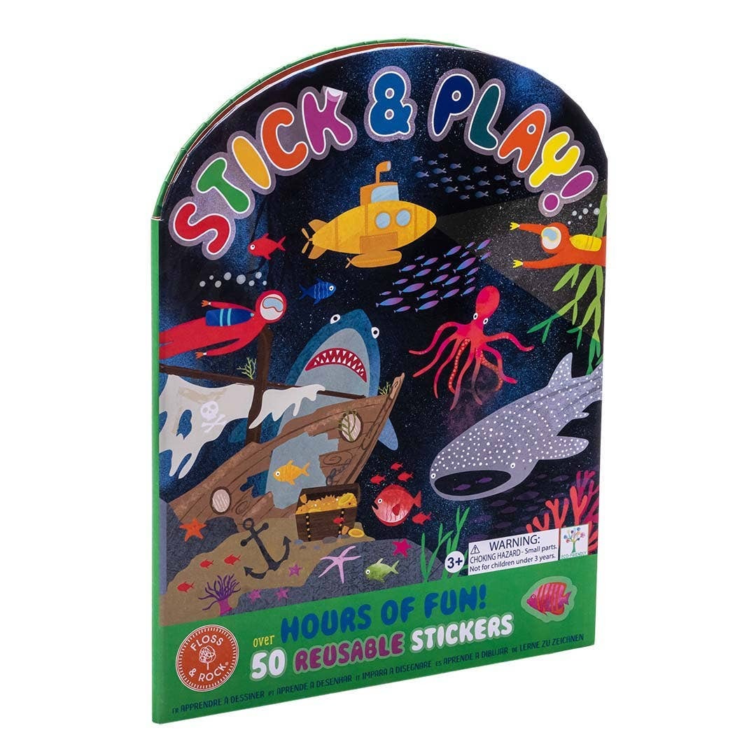 Deep Sea Stick & Play Activity Book