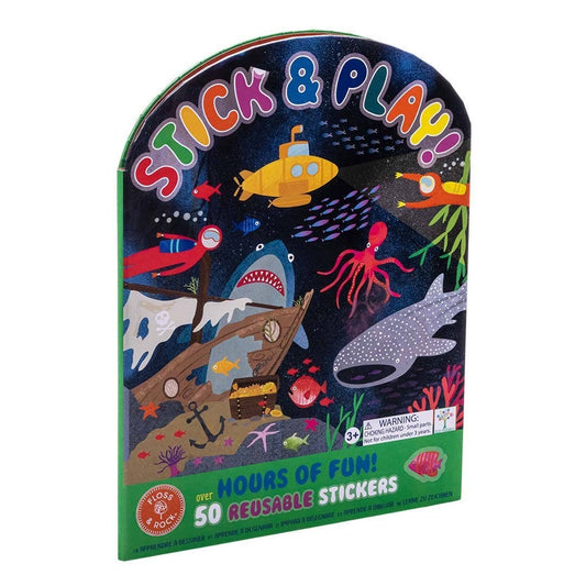 Deep Sea Stick & Play Activity Book