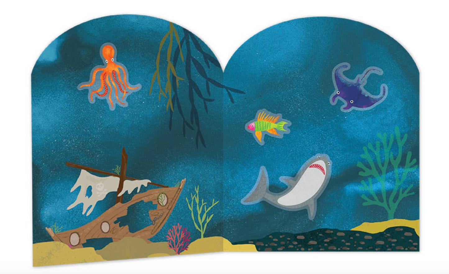 Deep Sea Stick & Play Activity Book