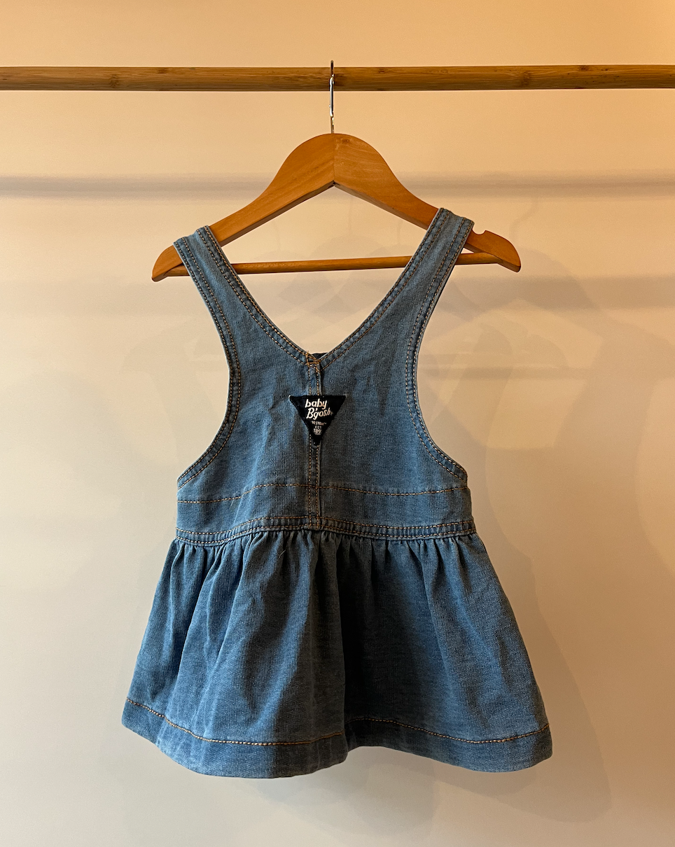 Baby B'gosh, Jersey Denim Dress with Heart Front Pocket, 9 Months