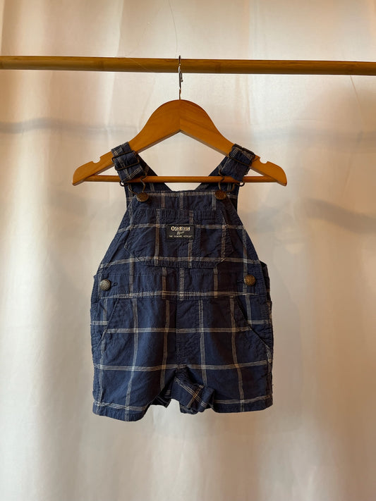 Oshkosh Navy Plaid Dungarees