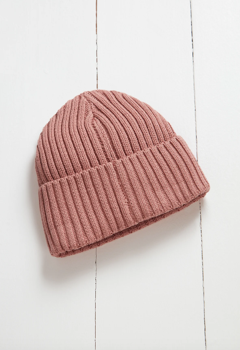 Grass & Air, Rose Beanie Hat (6 - 10 years)