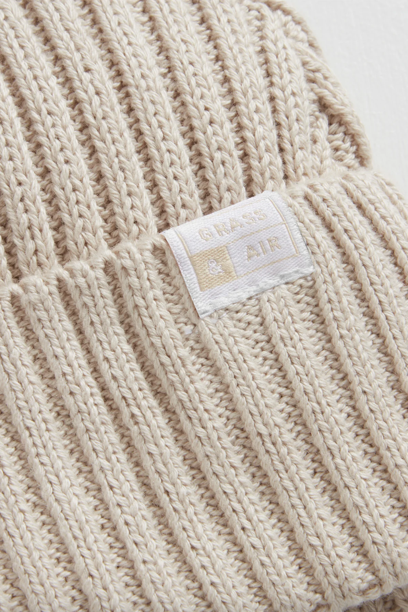Grass & Air, Stone Beanie Hat (6 - 10 years)