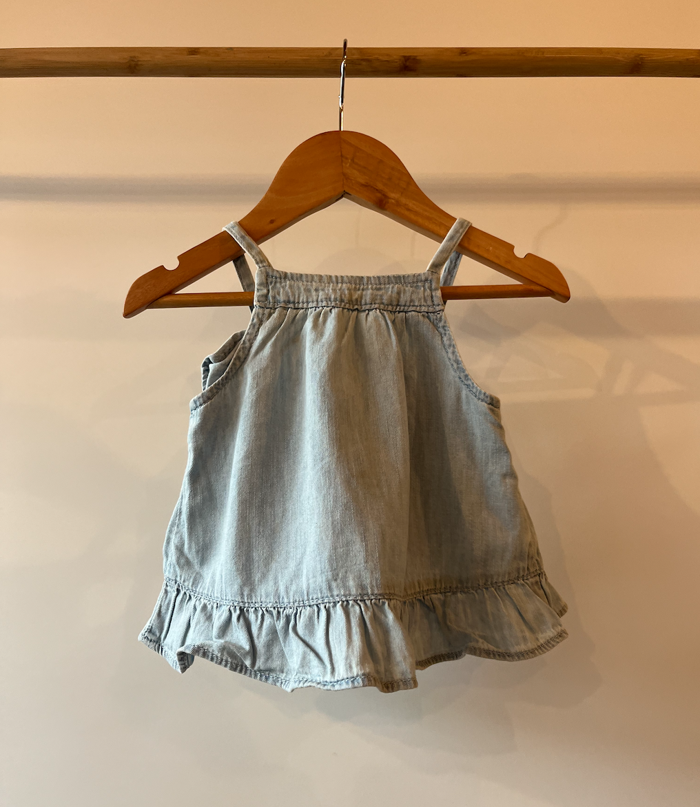 Baby Gap, Pale Denim Summer Top, 6 - 12 Months