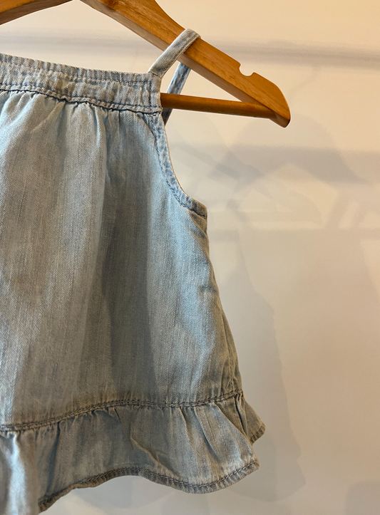 Baby Gap, Pale Denim Summer Top, 6 - 12 Months