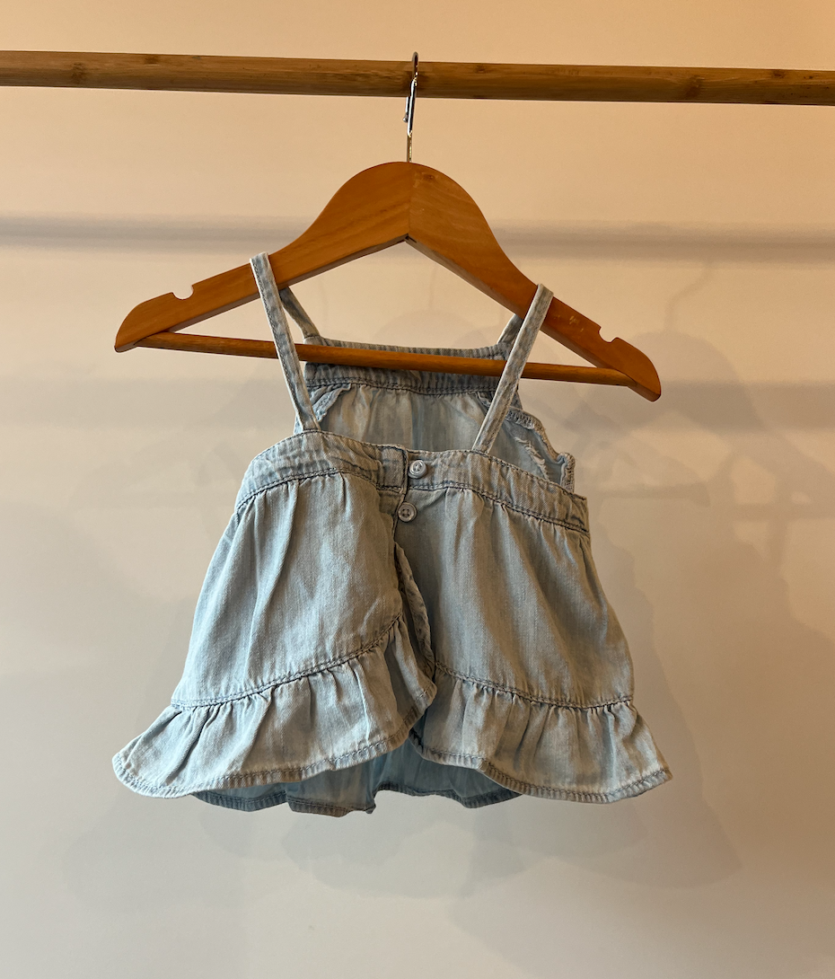 Baby Gap, Pale Denim Summer Top, 6 - 12 Months
