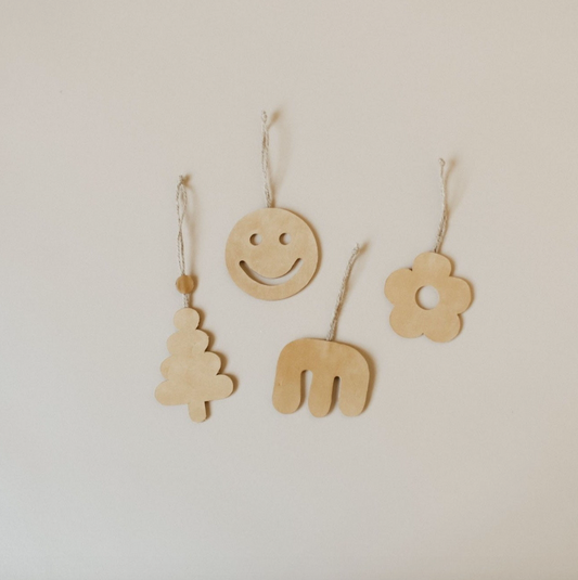 Smiley Face Leather Ornament
