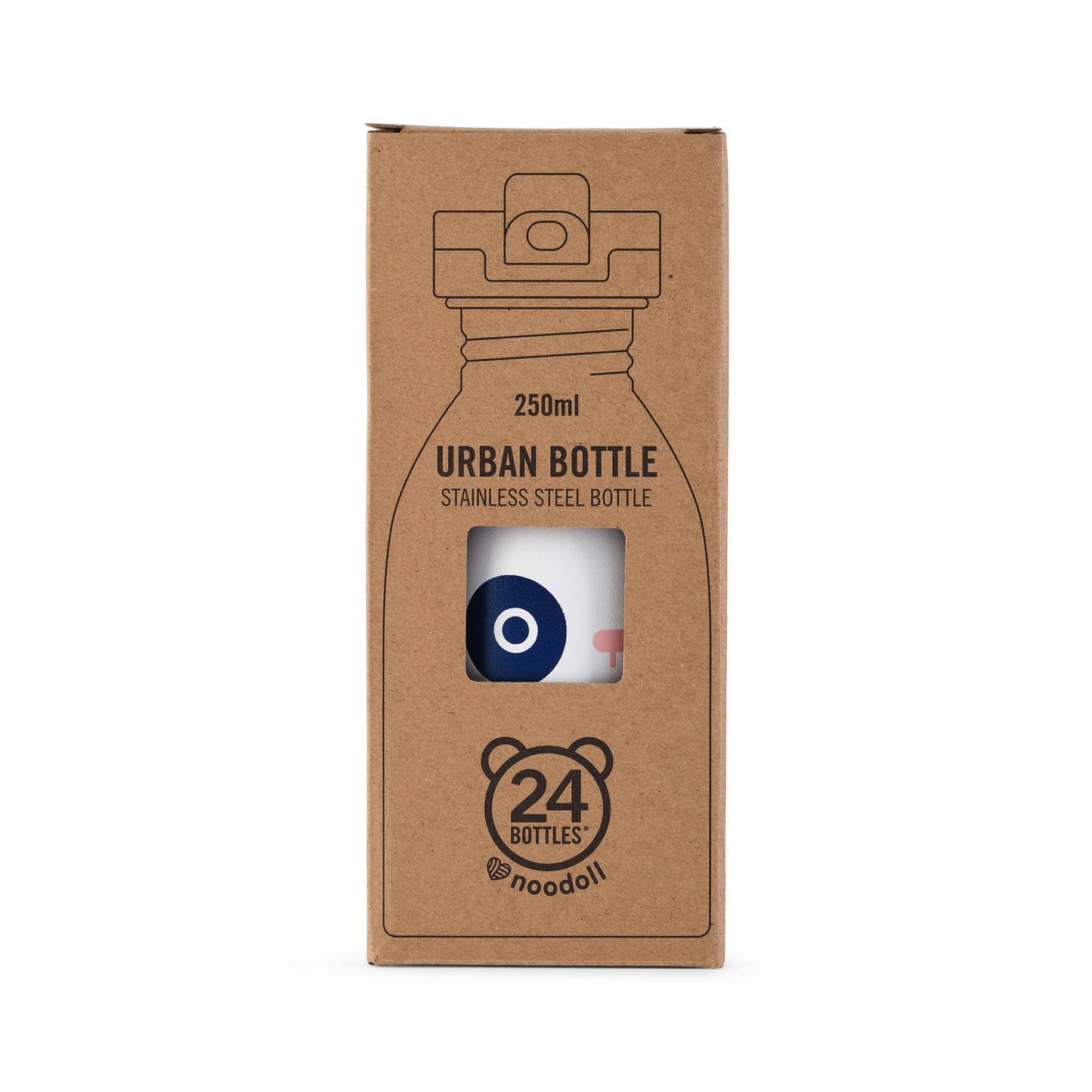 Ricebamboo Panda, Blue Stainless Steel Water Bottle