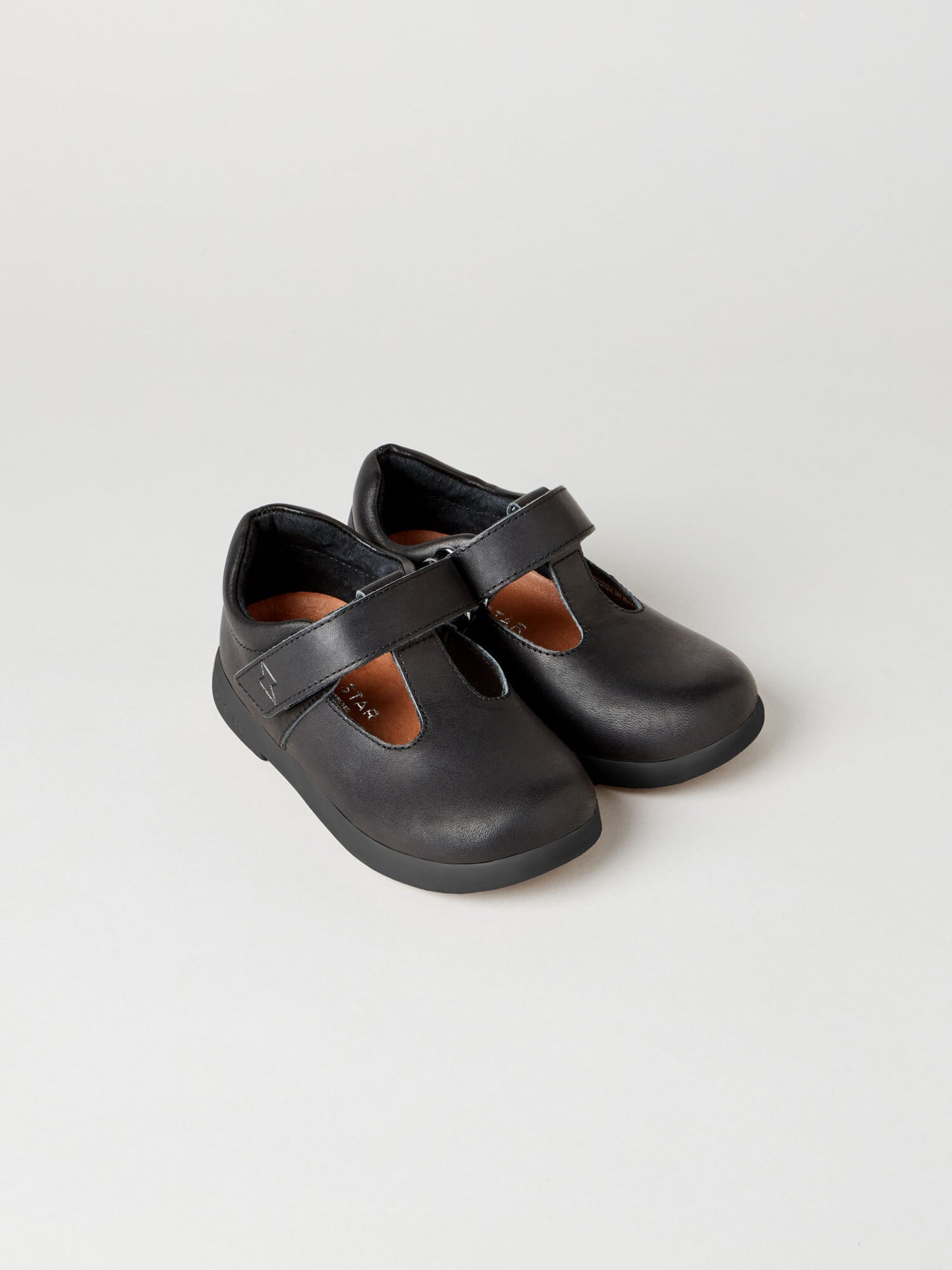 The Astro Black School Shoe