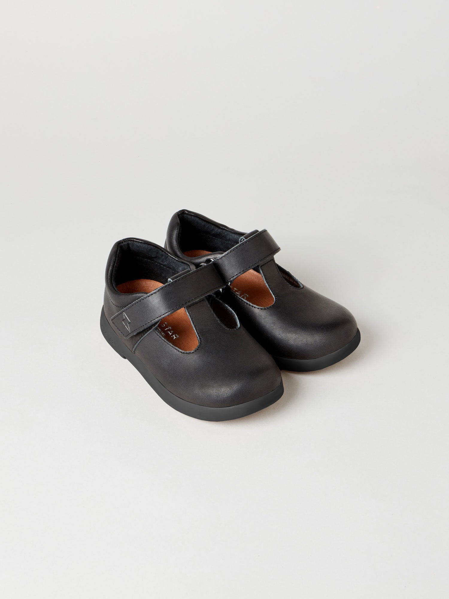 The Astro Black School Shoe