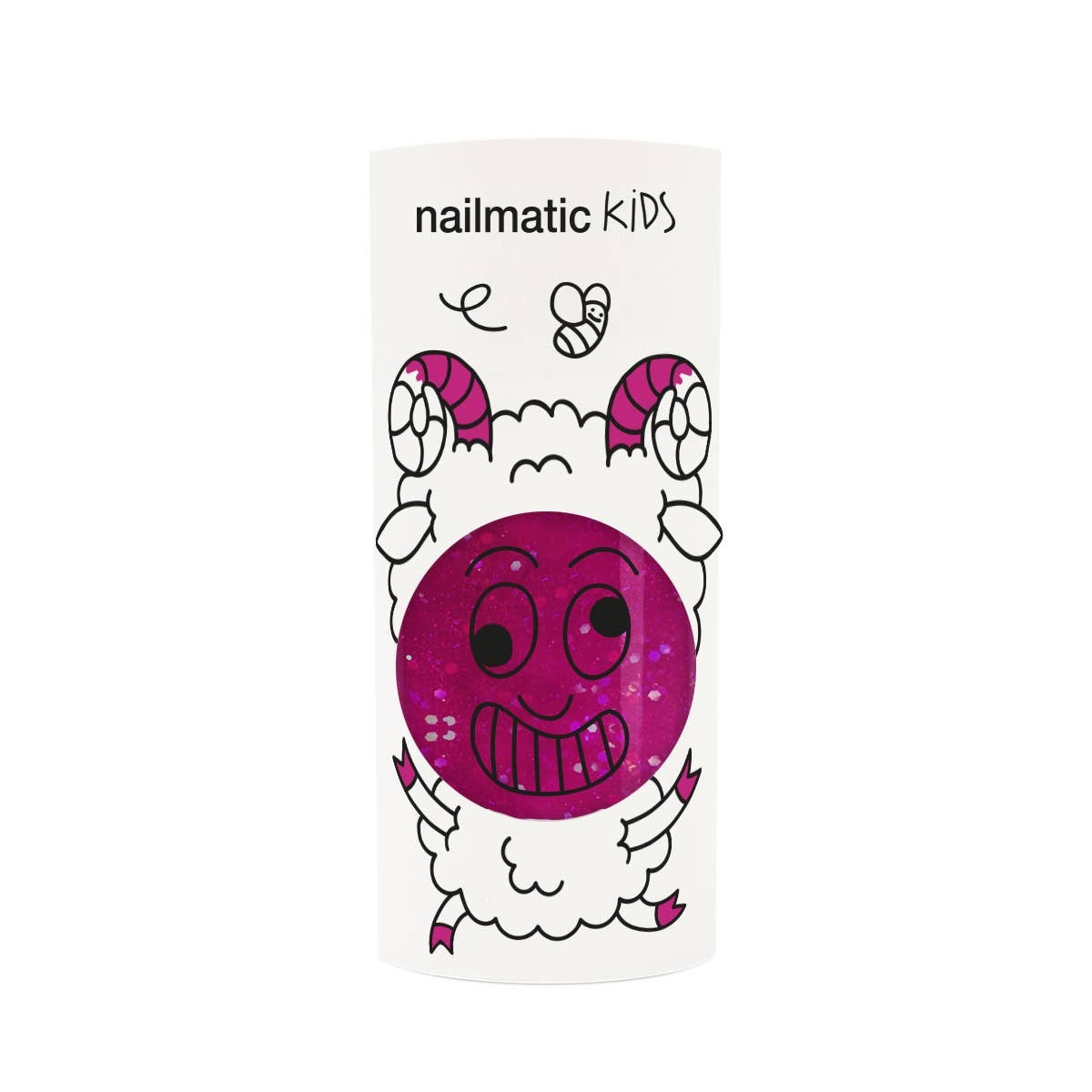 Sheepy Raspberry Glitter Nail Polish