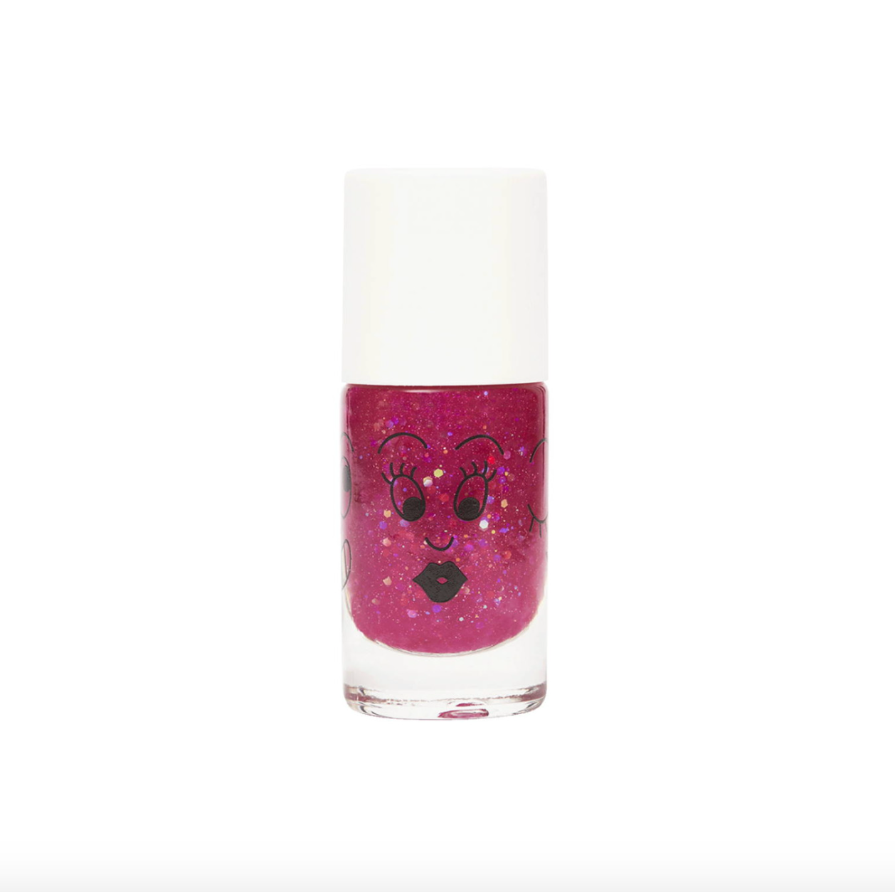 Sheepy Raspberry Glitter Nail Polish