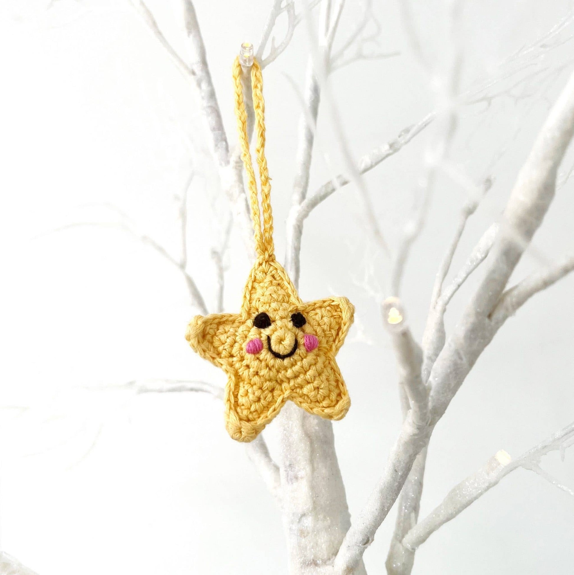Christmas Knitted Star Decoration