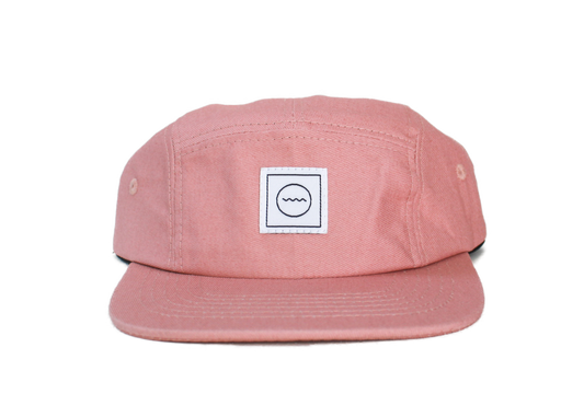 Blush Cotton Five-Panel Cap