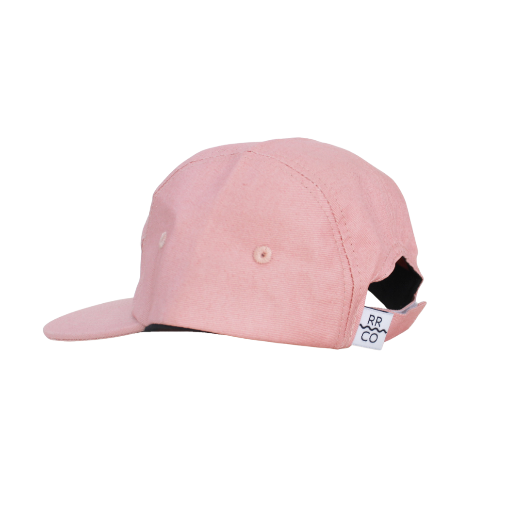 Blush Cotton Five-Panel Cap