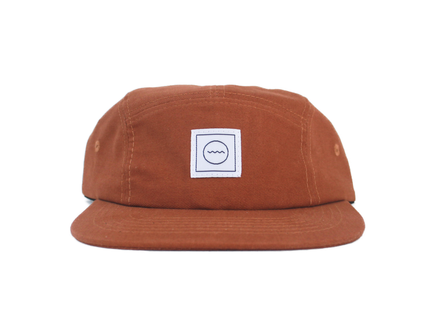 Rust Cotton Five-Panel Cap