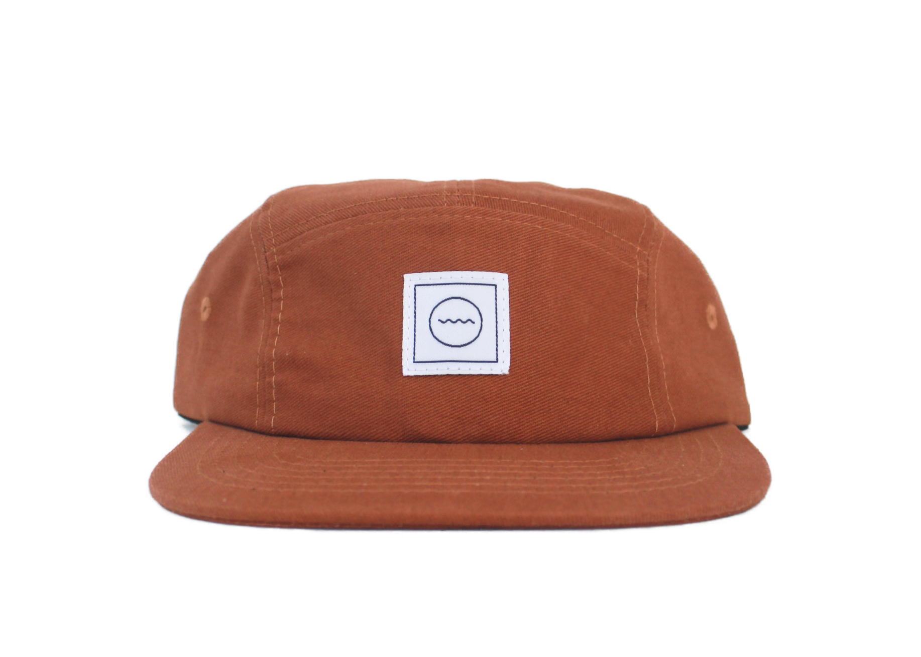 Rust Cotton Five-Panel Cap