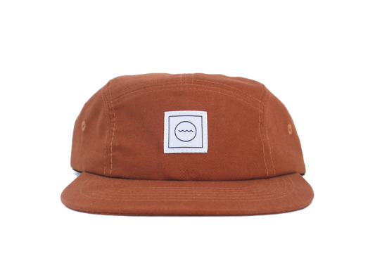 Rust Cotton Five-Panel Cap