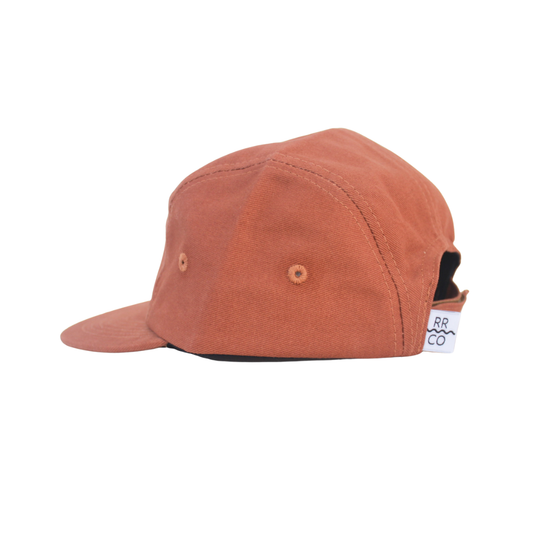 Rust Cotton Five-Panel Cap