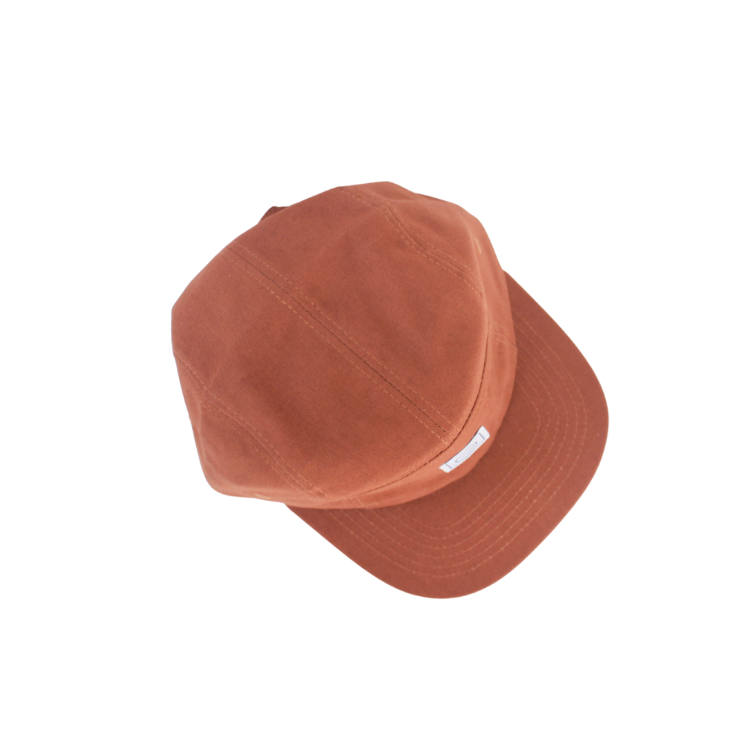 Rust Cotton Five-Panel Cap