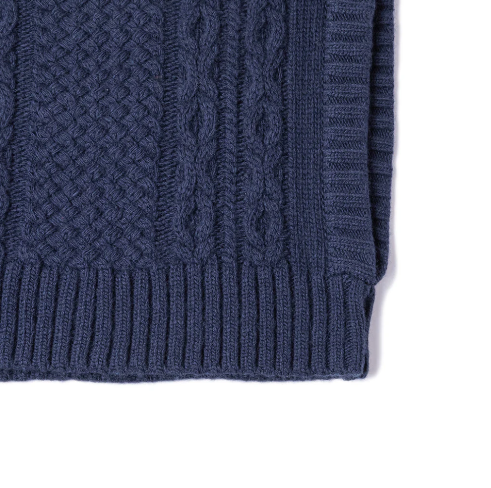Knit Planet, Navy Cable Knit Vest