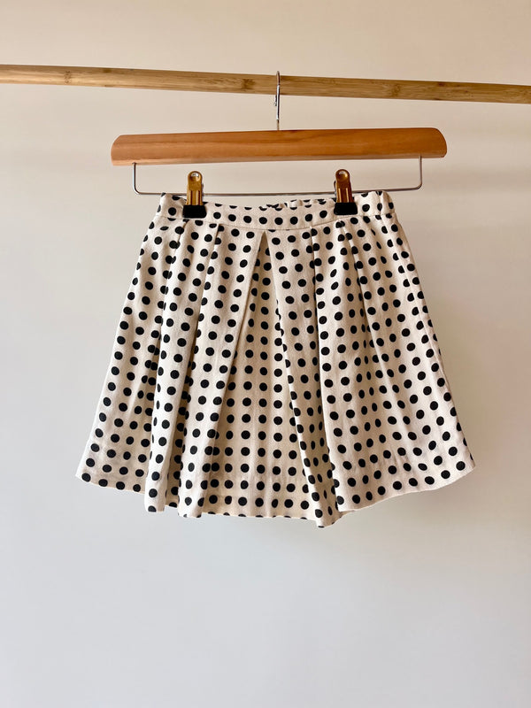 Bonpoint, Black and Cream Spotty Skirt, 3 - 4 years