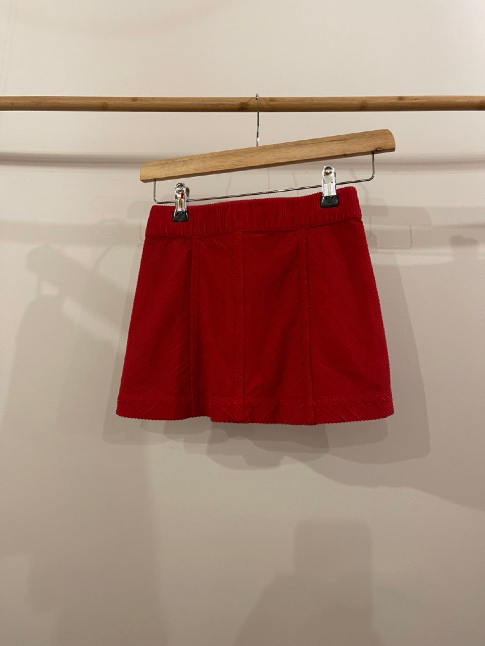 Wynken, Red Corduroy Mini Skirt, 6 Years