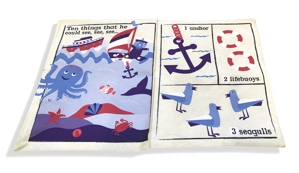 Sailor Went to Sea Crinkly Cloth Book