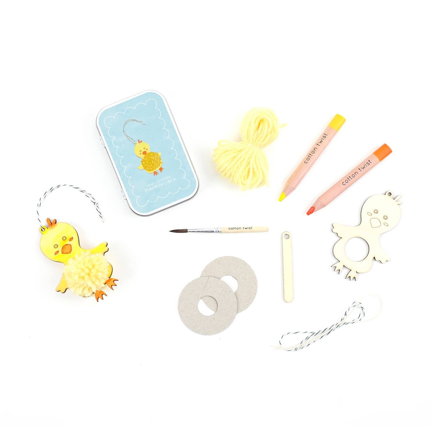 Make Your Own Pom Pom Chick Gift Kit