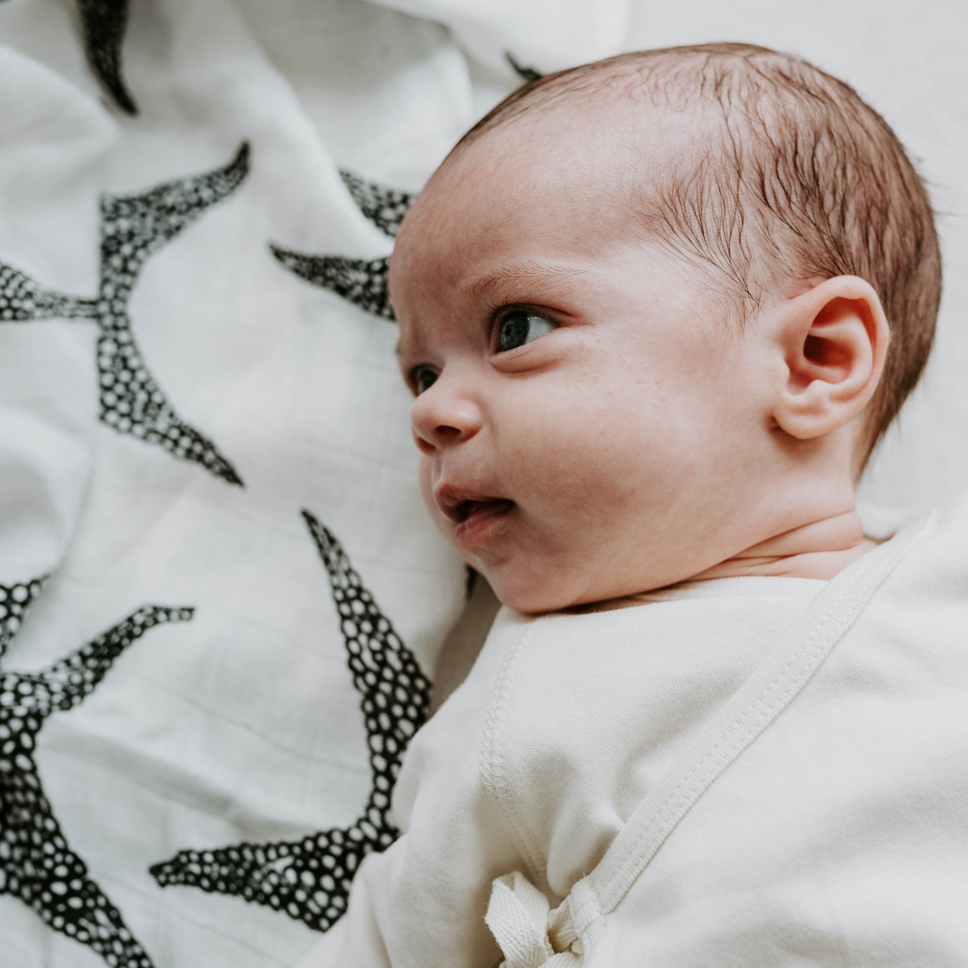 Set of Three Animal Print Sensory Muslin Squares