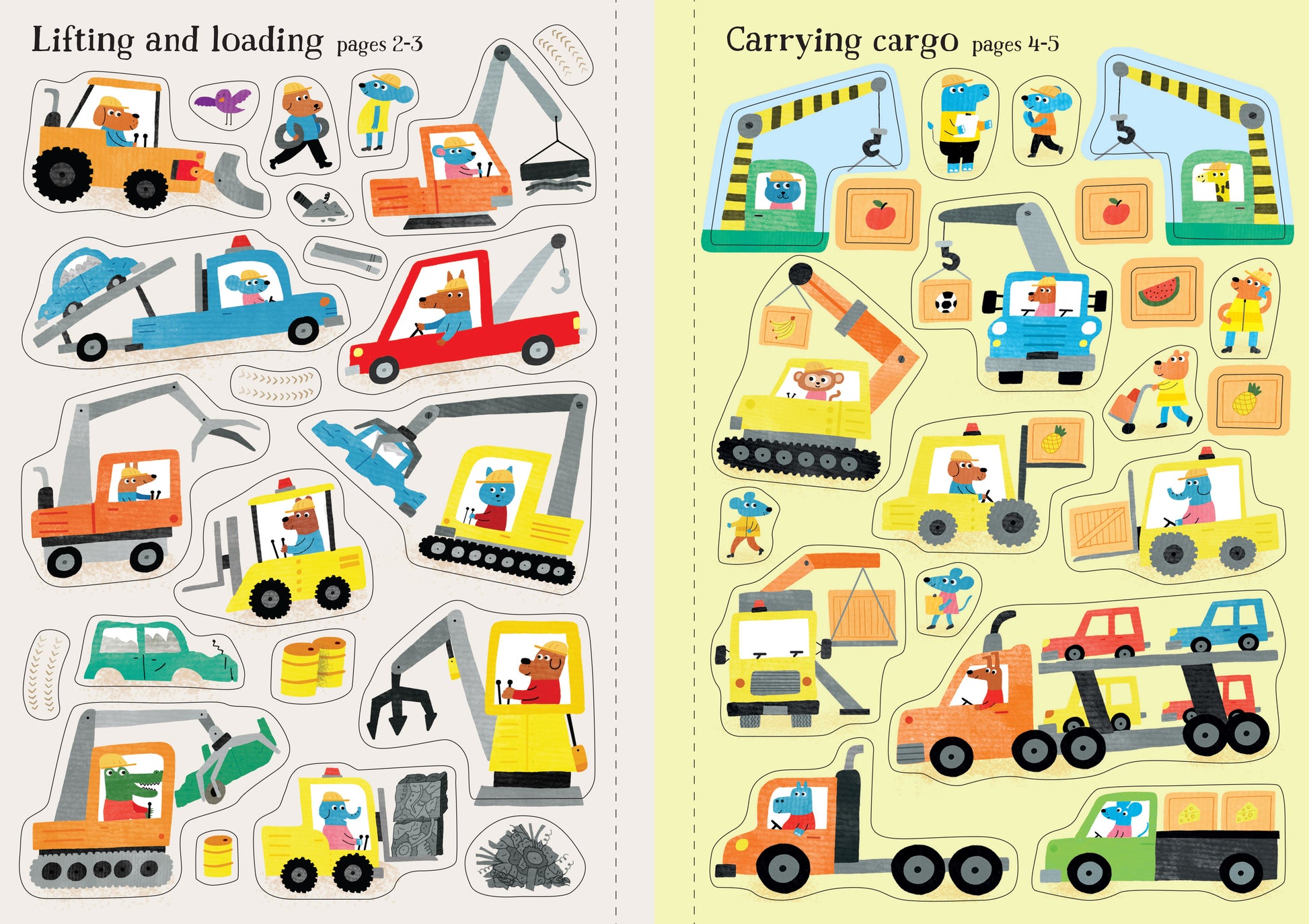 Little First Stickers Diggers and Cranes