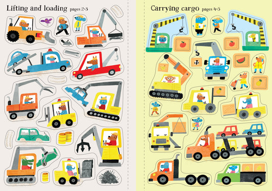 Little First Stickers Diggers and Cranes