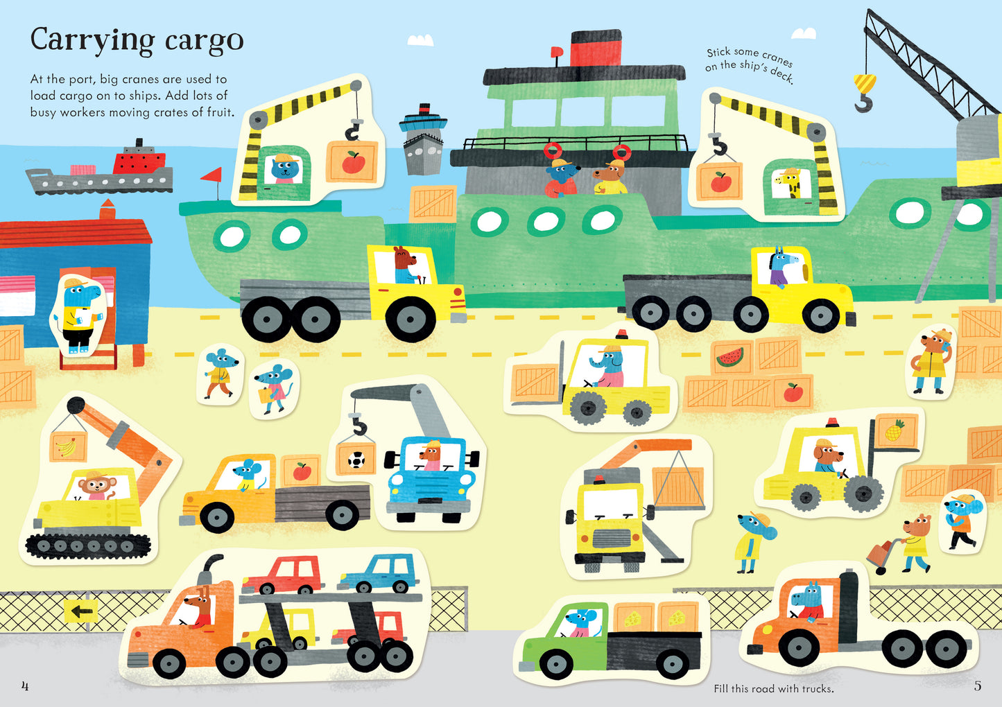 Little First Stickers Diggers and Cranes
