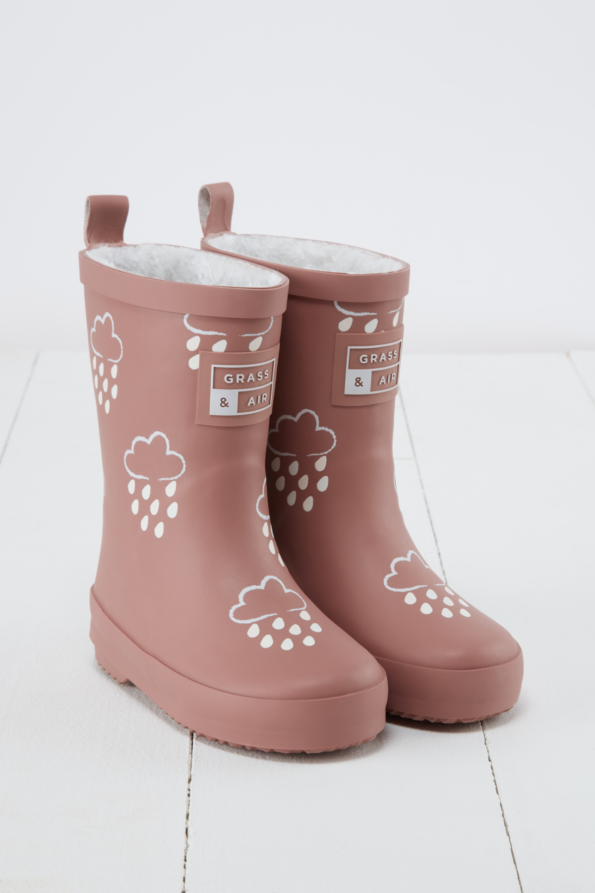 Rose Colour-Revealing Kids Winter Wellies