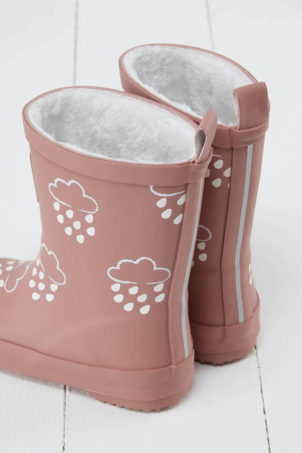 Rose Colour-Revealing Kids Winter Wellies