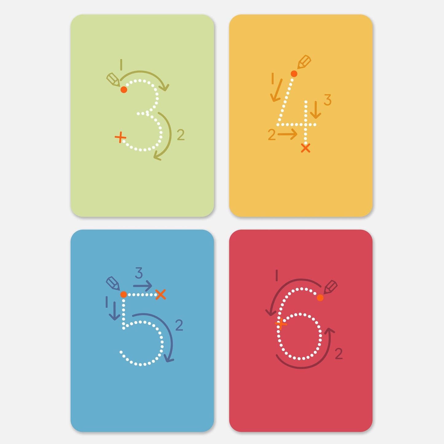 Writing Activity Flashcards for Kids