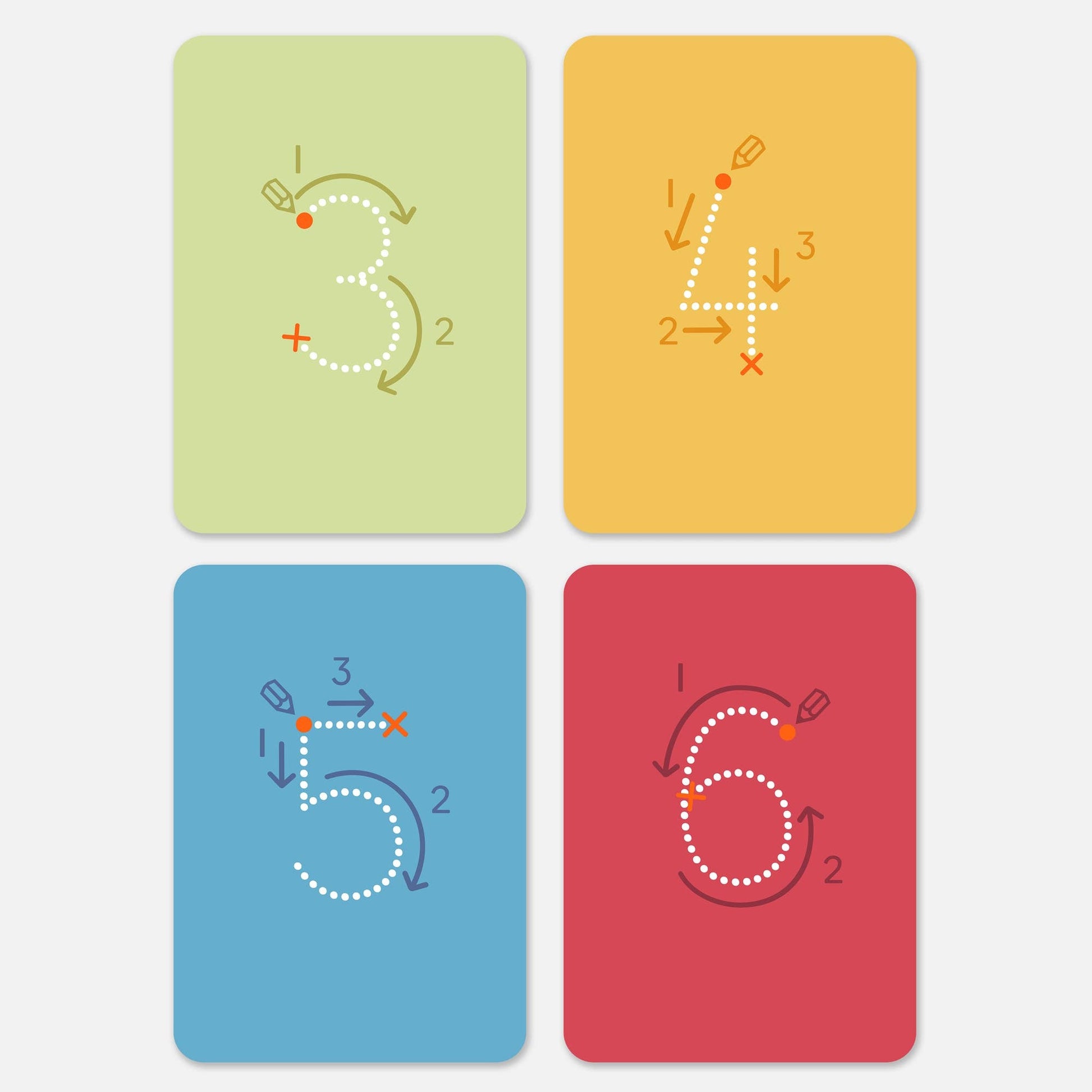 Writing Activity Flashcards for Kids