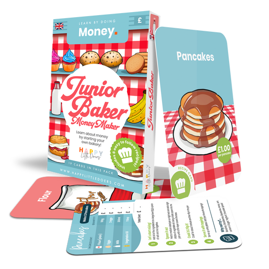 Junior Baker Money Maker Activity Flashcards for Kids