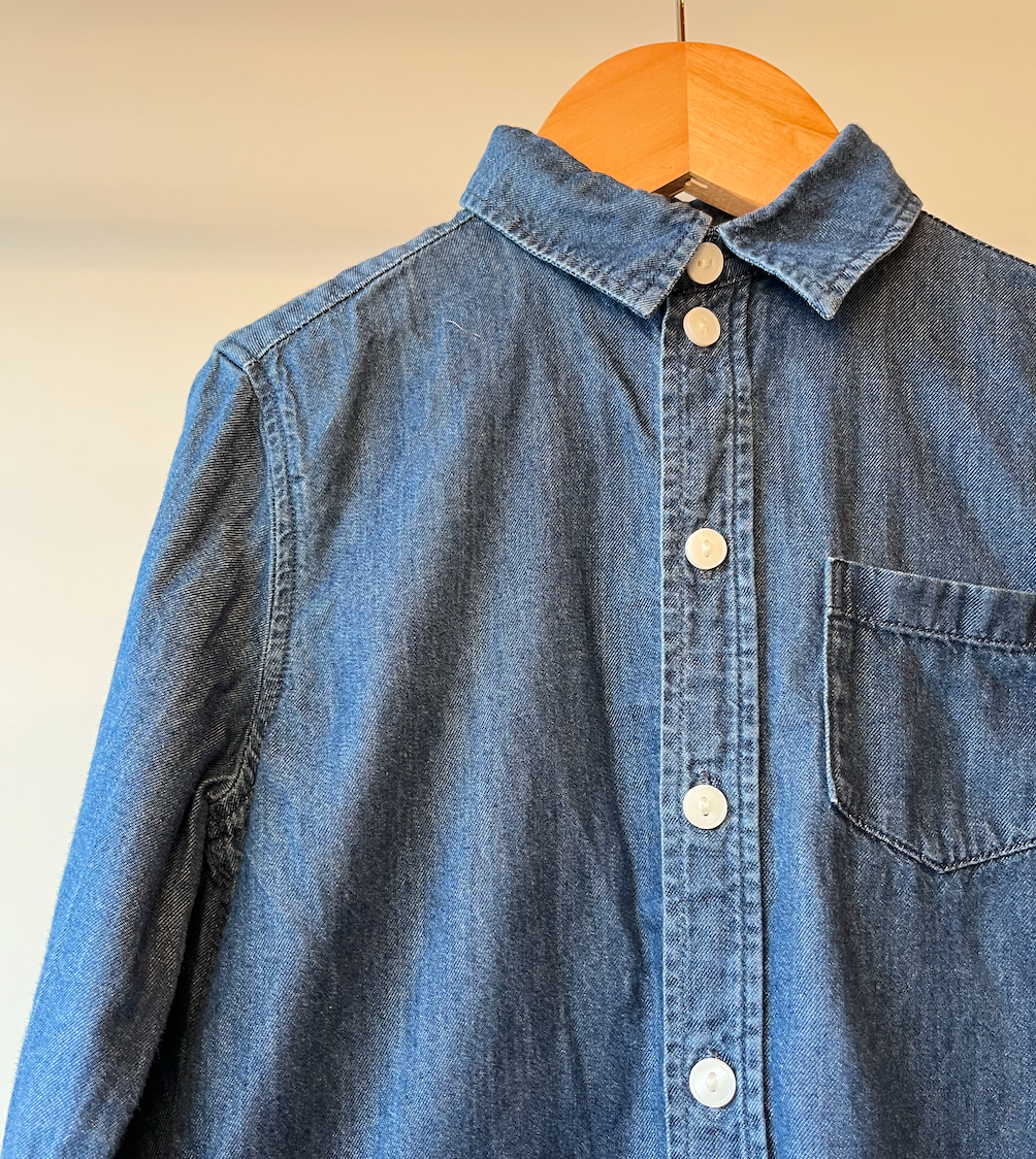 Arket, Blue Denim Shirt, 4 Years