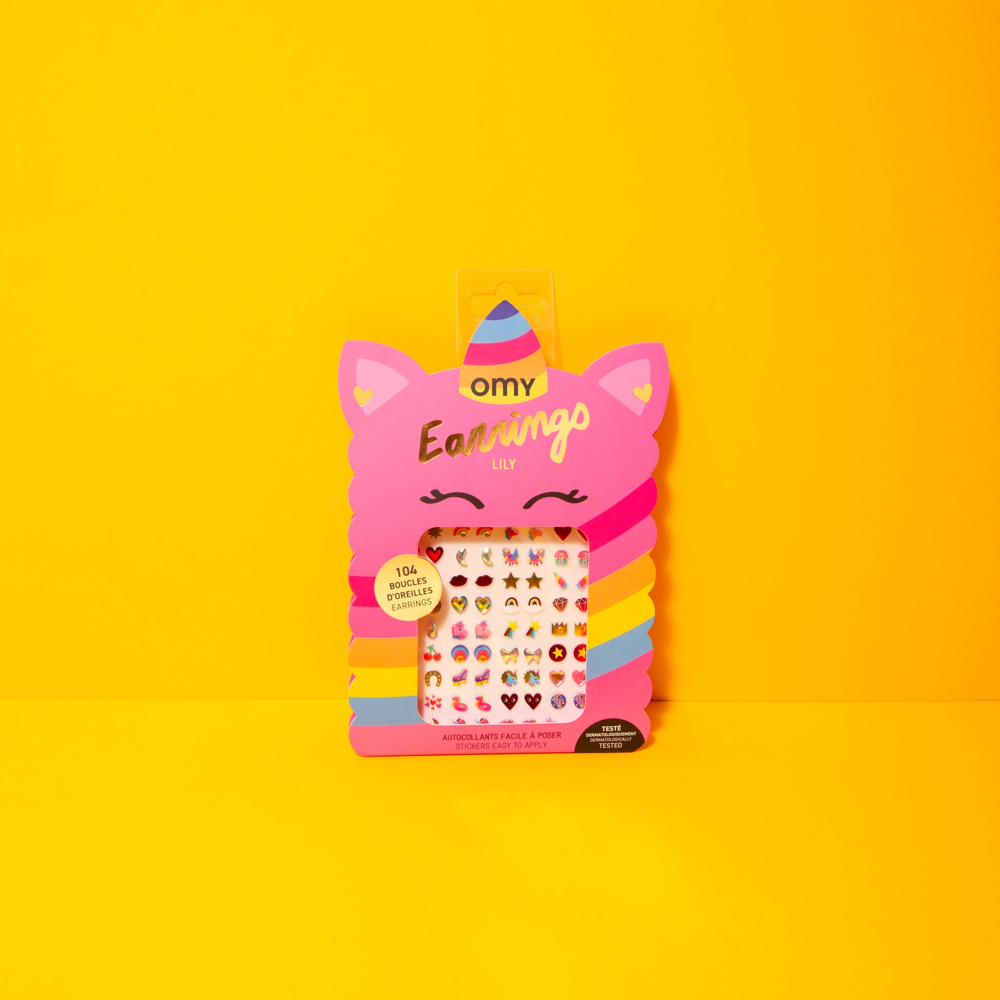 OMY, Lily Unicorn Stick On Earrings