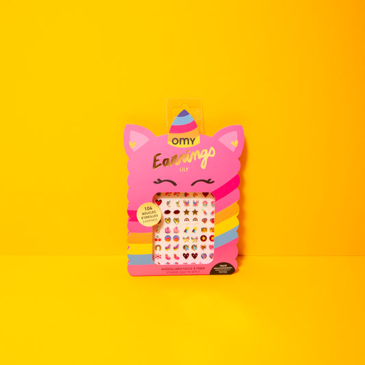 OMY, Lily Unicorn Stick On Earrings
