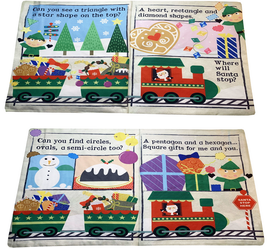 Santa's Shapes Express Train, Crinkly Cloth Book