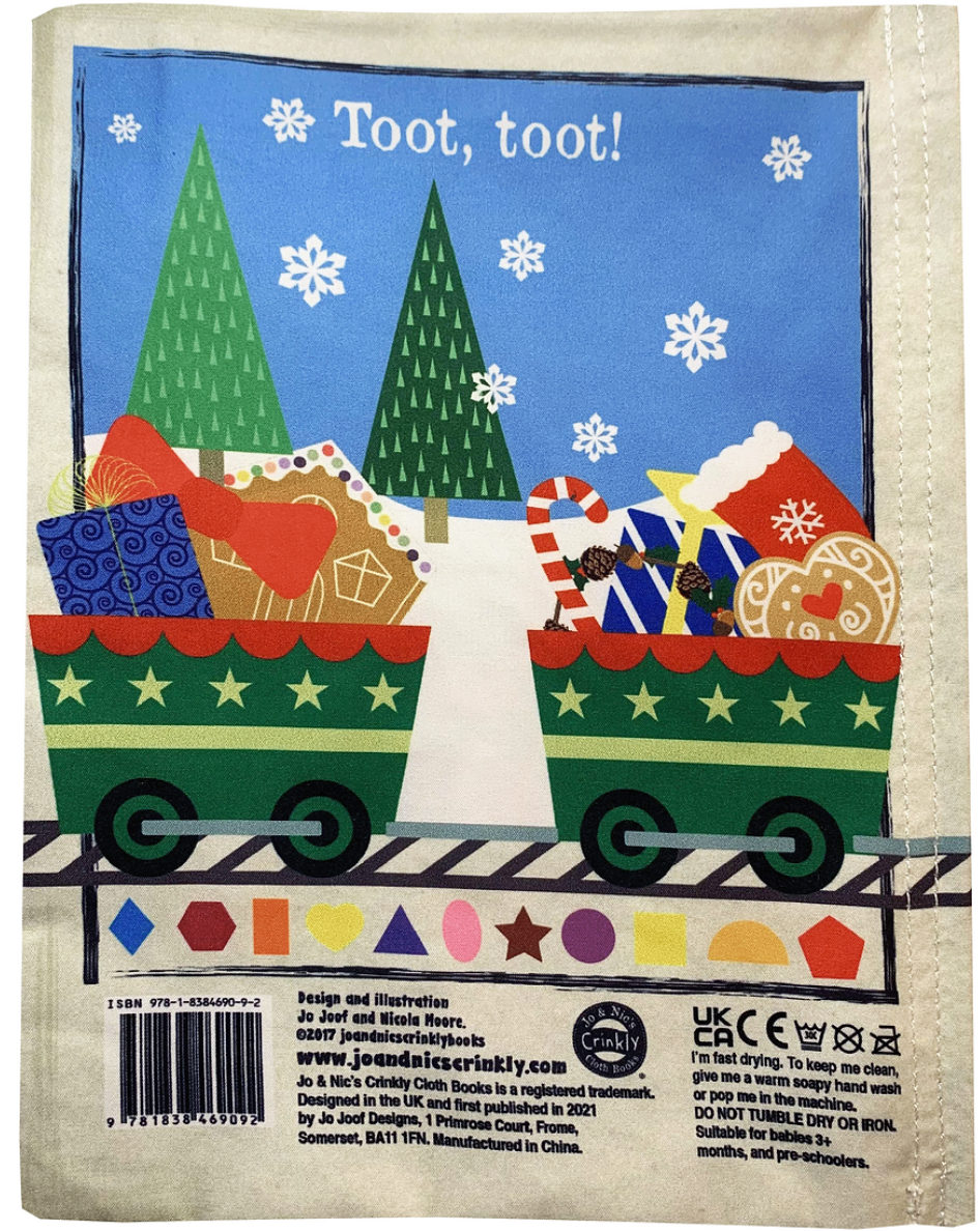 Santa's Shapes Express Train, Crinkly Cloth Book