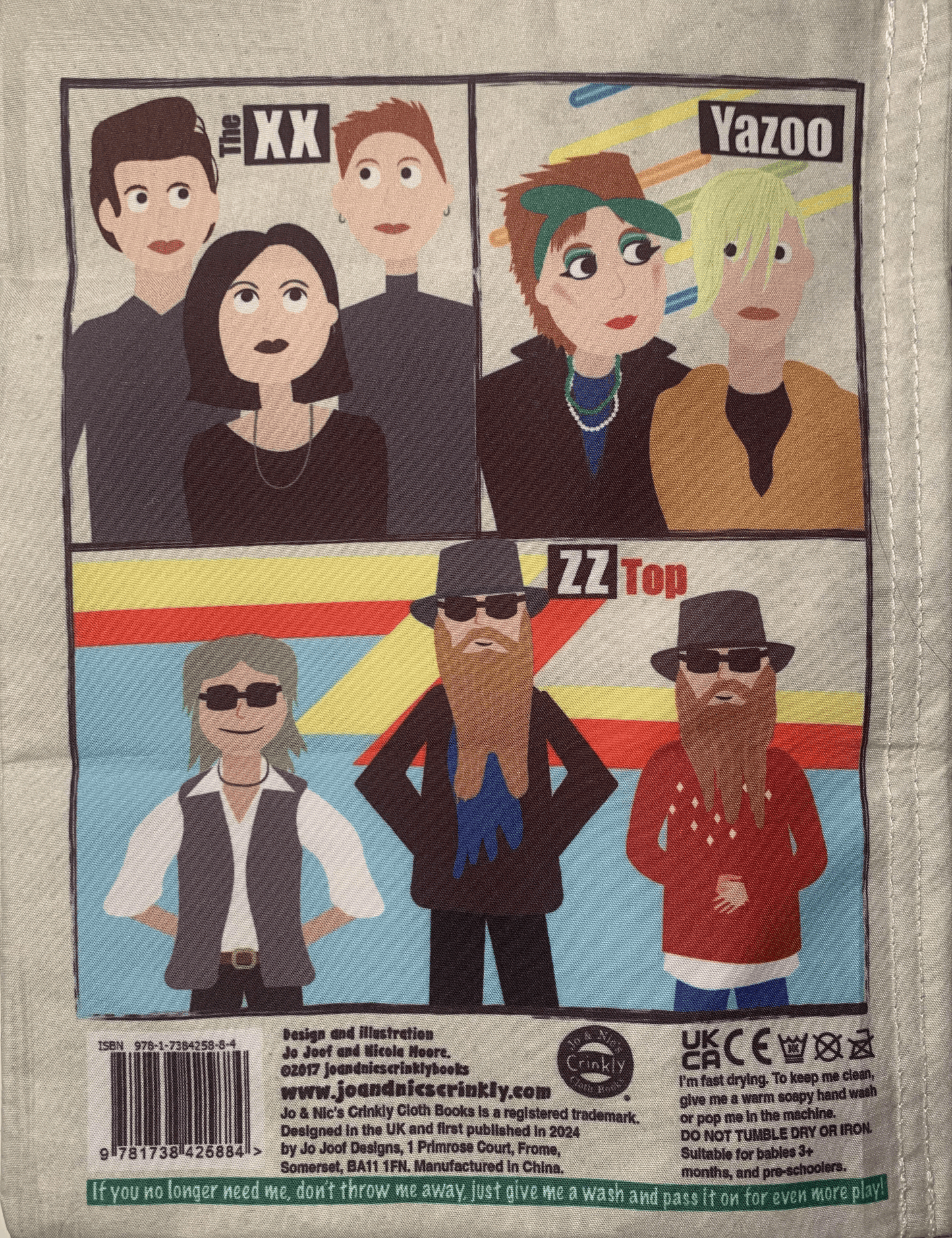 Music A-Z Crinkly Cloth Newspaper Book