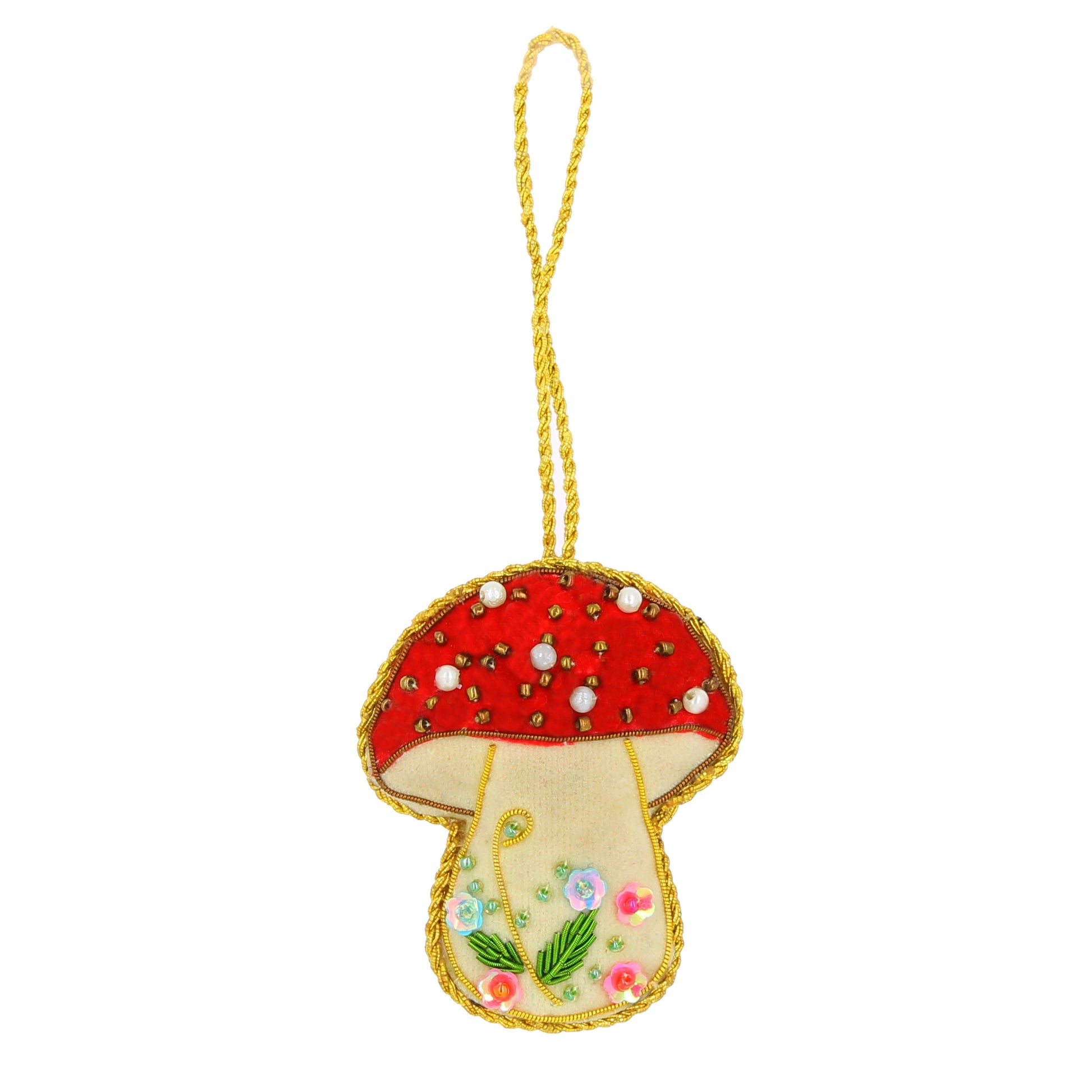 Fancy Toadstool Sparkle Decoration